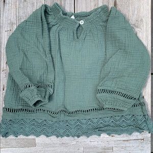Riley + Cru Quincy Blouse size 2-3 EUC worn once